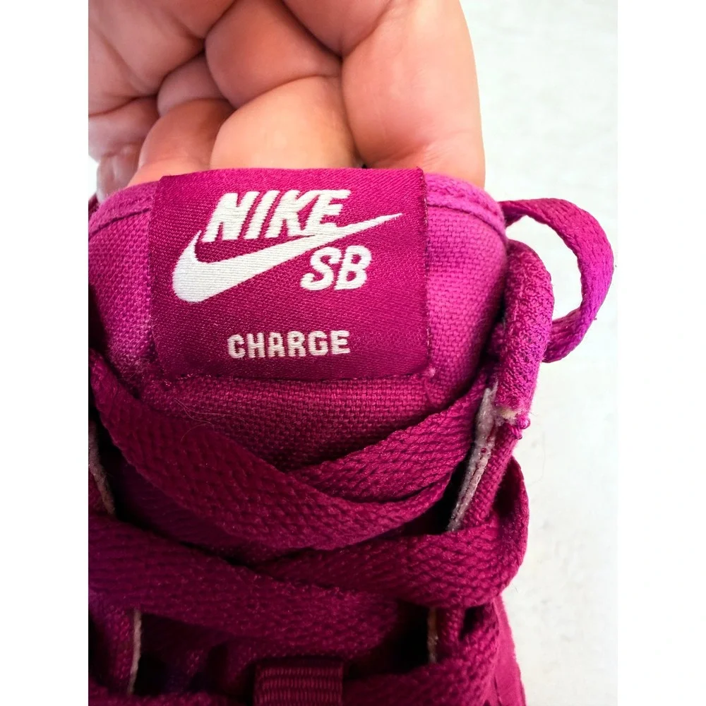 Nike SB Charge Canvas Berry Magenta Skate Shoes CN5269-502 Womens 11
